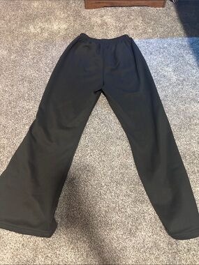 SHEIN Black Elastic Waist Wide-Leg Pants